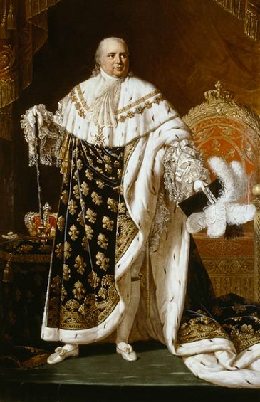 Louis XVIII King of France  1822 by Robert Lefevre  1755-1830 Versailles